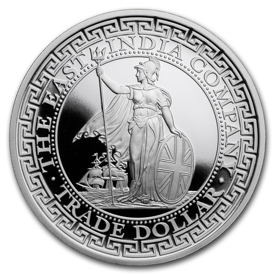 2018 Niue 1 oz Silver Proof British Trade Dollar Restrike 2018 Niue 1 oz Silver Proof British Trade Dollar Restrike